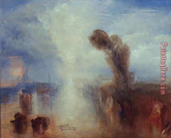 Joseph Mallord William Turner Neapolitan Fisher-girls Surprised Bathing by Moonlight